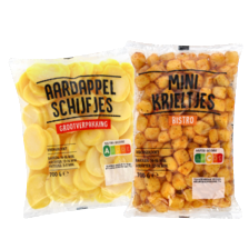 Bistro minikriel, aardappelschijfjes, minikrieltjes naturel of BBQ